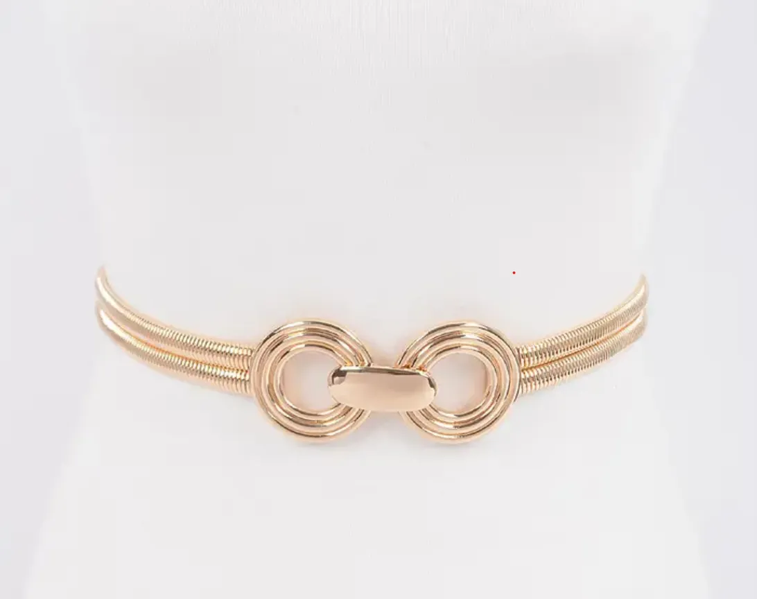 Double Metal Stretch Belt