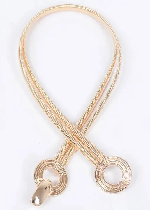 Double Metal Stretch Belt