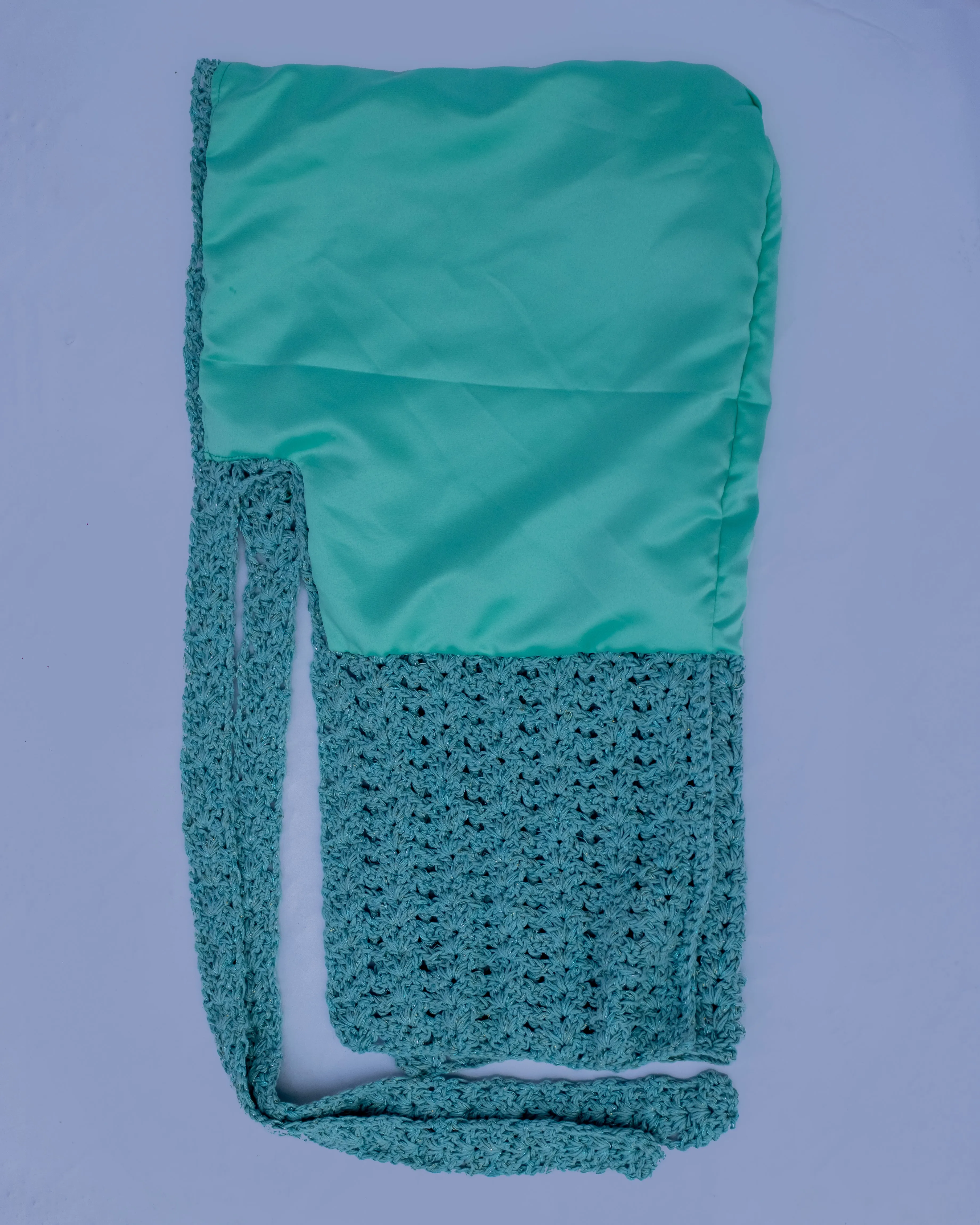 'Gèlè' Crochet Durag in Bright Turquoise