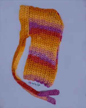 'Gèlè' Crochet Durag in bright yellow shades
