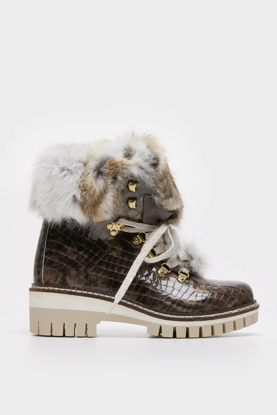 Karin Croco Boot Taupe