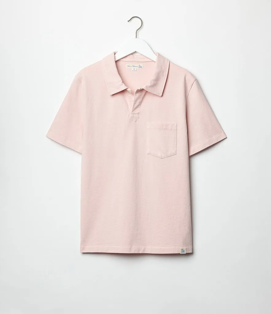 Merz b. Schwanen Organic Cotton Polo Shirt - Shell